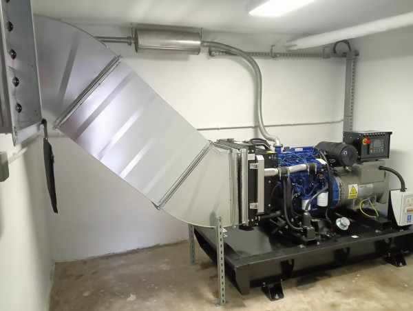 Kształtki wentylacyjne do agregatów zasilania awaryjnego